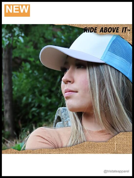 Women\'s Trucker Snapback Baseball Cap - Curved Bill Sun Protection Adjustable main image 6